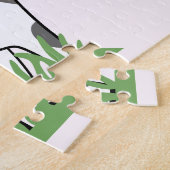 Cute Koe Cartoon Puzzle Legpuzzel (Zijkant)