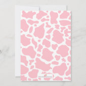 Cute Koe Cloud Balloons Baby shower Kaart (Achterkant)