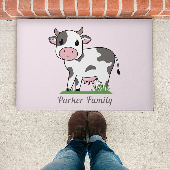 Cute Koe Doormat Deurmat (Cute Cow Doormat)