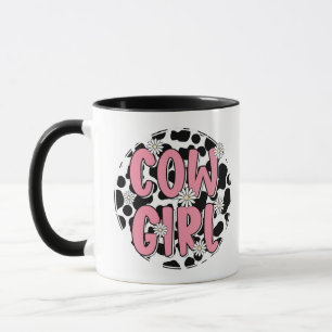 Cute Koe Girl Pink Koe Pattern Coffee Mok