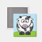 Cute Koe Magnet Magneet (Voorkant / Achterkant)