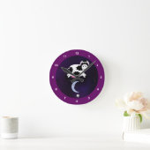 Cute Koe over de maan Ronde Klok (Huis)