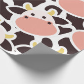 Cute Koe Pattern Cadeaupapier (Hoek)