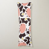 Cute Koe Pattern Lichaamskussen (Voorkant Verticaal)