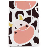 Cute Koe Pattern Medium Cadeauzakje (Voorkant)