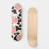 Cute Koe Pattern Skateboard (Voorkant)