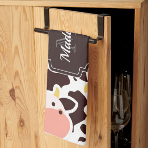 Cute Koe Pattern Theedoek