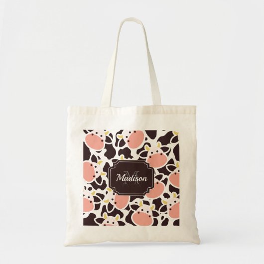 Cute Koe Pattern Tote Bag (Voorkant)