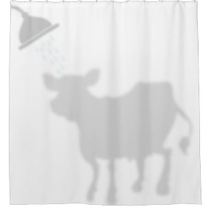Cute Koe Shadow Silhouette Shadow Buddies Shower Douchegordijn
