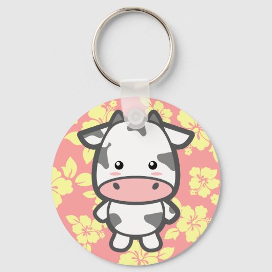 Cute Koe Sleutelhanger (Voorkant)