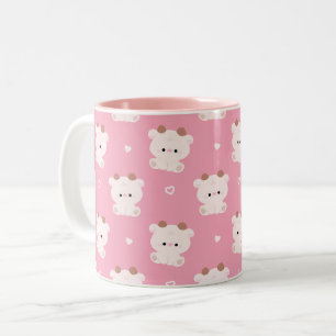 Cute Koe Tweekleurige Koffiemok