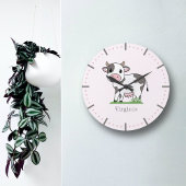Cute Koe Wall Clock Grote Klok
