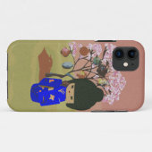 Cute kokeshi Doll met kersenbloesem Case-Mate iPhone Case (Achterkant (horizontaal))