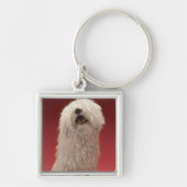 Cute Komondor Dog Sleutelhanger (Voorkant)