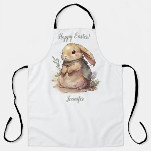 Cute Konijn Happy Pasen Keuken Schort