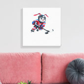 Cute Konijn Jongens Kinderen Mannen T-shirt Canvas Afdruk (Insitu (Woonkamer))