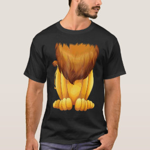 Cute koploze leeuw kostuum Halloween grote kat man T-shirt