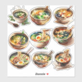Cute Koreaanse Ramen & Soep Sticker Sheet30006 (Vel)
