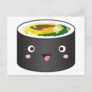 Cute Korean Gimbap Briefkaart