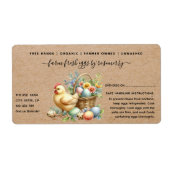 Cute kraft Egg Carton Label (Voorkant)