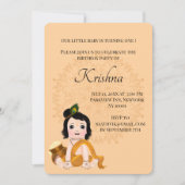 Cute Krishna kaart voor verjaardag - Krishna kunst (Voorkant)