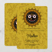 Cute Krishna kaart voor verjaardag - Krishna kunst (Voorkant / Achterkant)