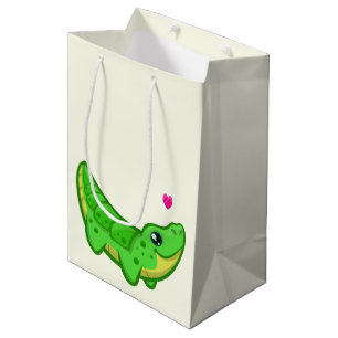 Cute krokodille love cartoon kinder medium cadeauzakje