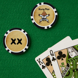 Cute Kung Poo Karate Poker Chips