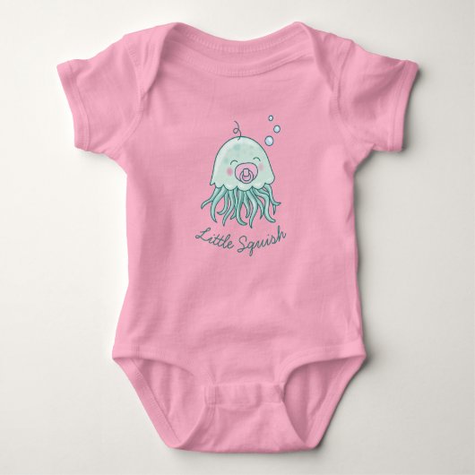 Cute kwalbabyborrel kawaii roze meisje romper (Voorkant)