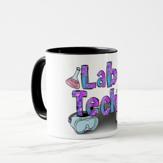 Cute Lab Tech Mok (Voorkant links)