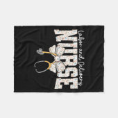 Cute Labor And Delivery Nurse Stethoscope Coquette Fleece Deken (Voorkant (Horizontaal))