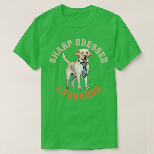 Cute Labrador Dog T-shirt (Design voorkant)