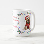 Cute Labrador Retriever Christmas Mug (Devant droit)