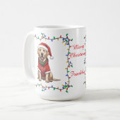Cute Labrador Retriever Christmas Mug (Devant gauche)