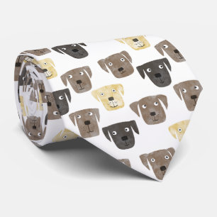Cute Labrador Retriever Dog Cute Pattern Stropdas