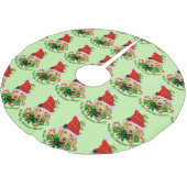 Cute Labrador Retriever Kerstmis Kerstboom Rok (Gekanteld)