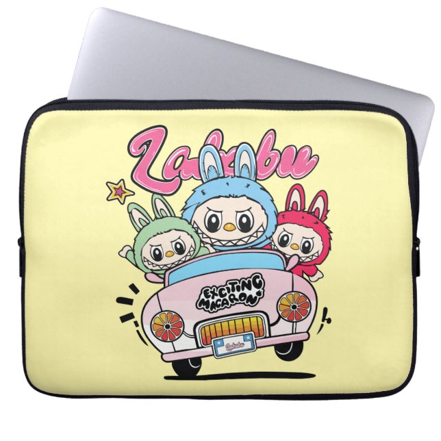 Cute Labubu Laptop Sleeve (Voorkant)