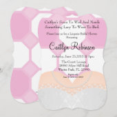 Cute Lace Bra Lingerie Bridal Douche Invitation (Devant / Derrière)