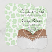 Cute Lace Bra Lingerie Bridal Douche Invitation (Devant / Derrière)
