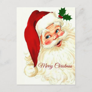 Cute lachende  santa briefkaart