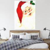 Cute lachende  santa canvas afdruk (Insitu (Slaapkamer))