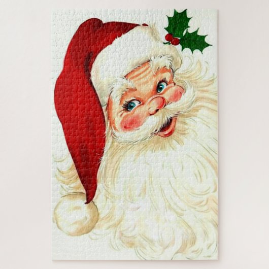 Cute lachende santa legpuzzel (Verticaal)