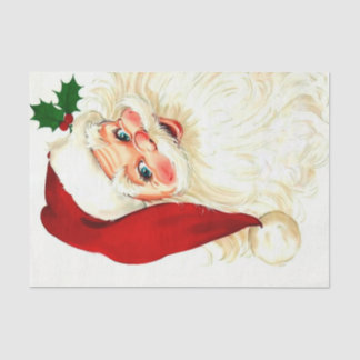 Cute lachende santa tissuepapier