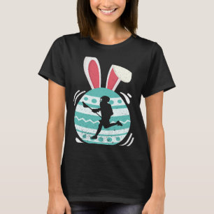 Cute Lacrosse Paaseieren Bunny Costume Easter Da T-shirt