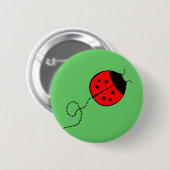 Cute Lady Bug Button (Voorkant /achterkant)