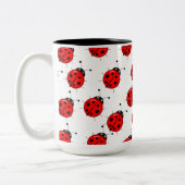Cute Lady Bug Coffee Mok- groottes Tweekleurige Koffiemok (Links)