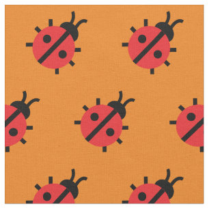 Cute Lady Bug Kind Baby Nursery Bug Insect Oranje Stof