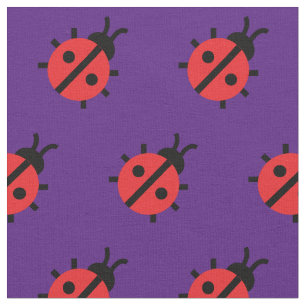 Cute Lady Bug Kind Baby Nursery Bug Insect Paars Stof