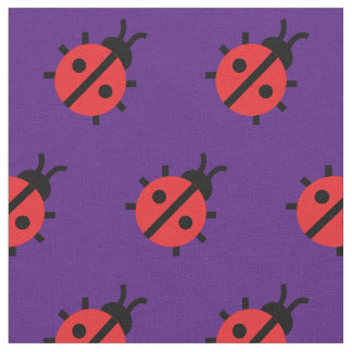 Cute Lady Bug Kind Baby Nursery Bug Insect Paars Stof