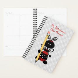 Cute Lady Bug-leraar Daily Planner